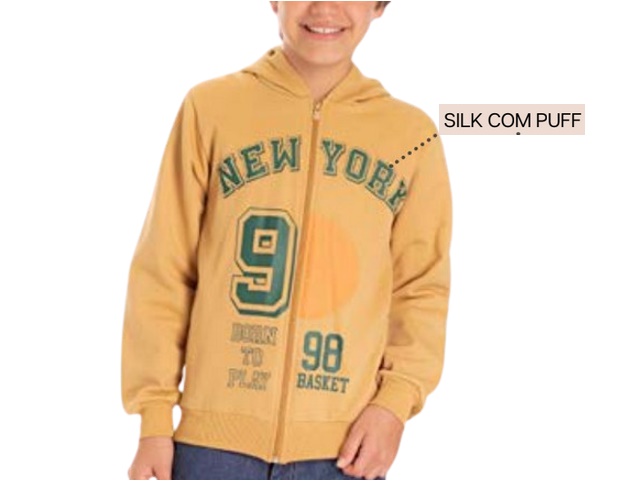 Jaqueta Pk Juvenil Masculina Moletom Capuz