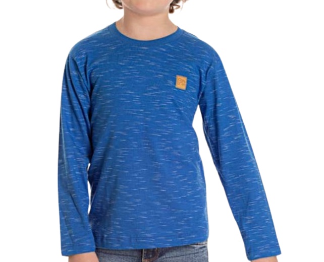 Camiseta Pimentinha Infantil Masculina Manga Longa Malha Jet