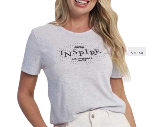 Blusa Rechsul Adulto Feminina Manga Curta Malha