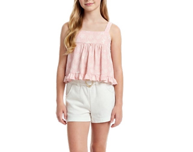 Conjunto Randa Juvenil Feminino Regata Bata Favinho Short