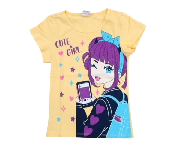 Blusa Jacks Infantil Feminina Manga Curta Cotton Sortida