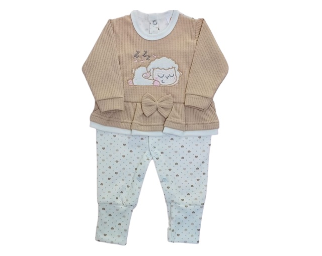 Macacão Bebelezinha Bebe Feminino Longo Suedine Pé Revers