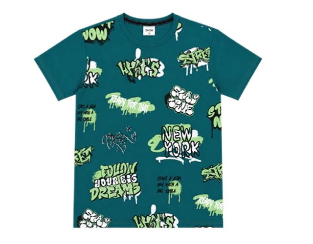 Camiseta Zhor Juvenil Masculina Manga Curta Malha