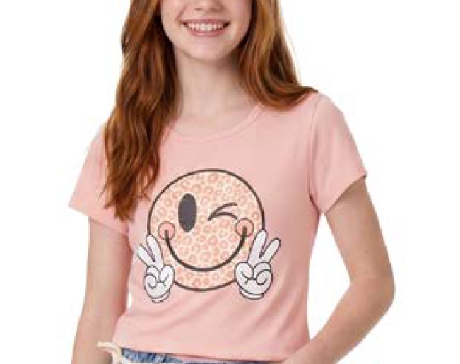Blusa Summercat Juvenil Feminina Manga Curta Cotton