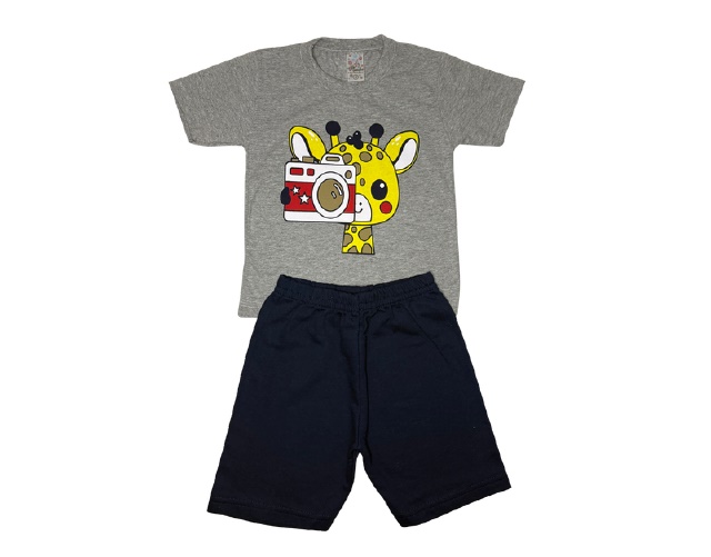 Conjunto Maindra Primeiros Passos Masculino Manga Curta Malha