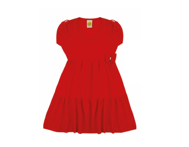 Vestido Jaki Infantil Manga Japonesa Malha Trabalhada