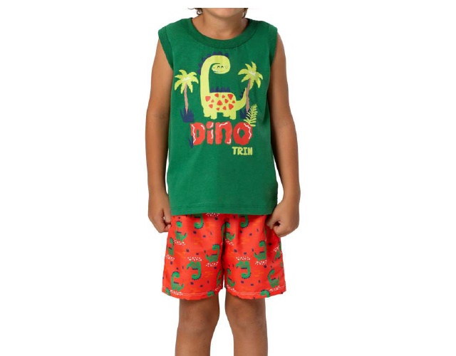 Conjunto Trin Infantil Masculino Regata Machao Malha