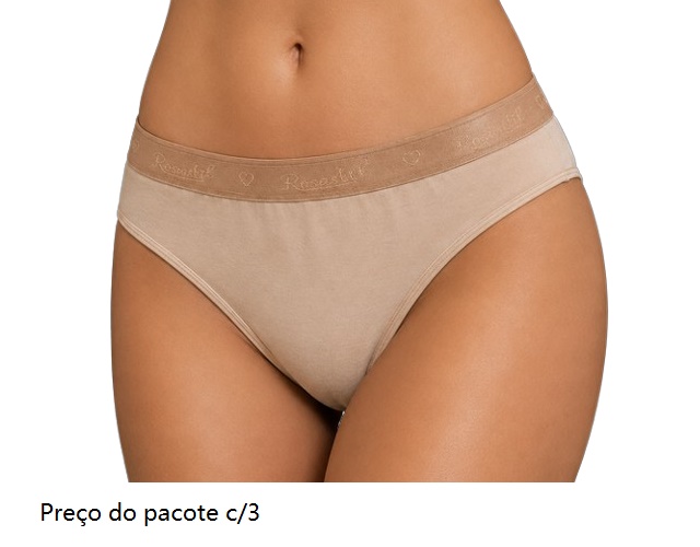 Tangao Rosastyl Adulto Extra Grande Cotton Elástico Personalizado (c/3)
