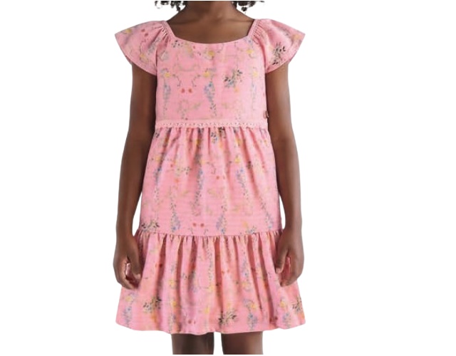 Vestido Lecimar Infantil Manga Japonesa Malha Anarruga