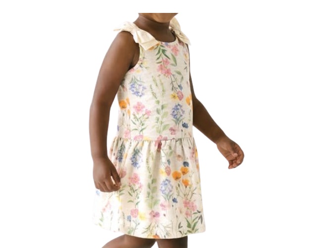 Vestido Lecimar Primeiros Passos Regata Malha Linho