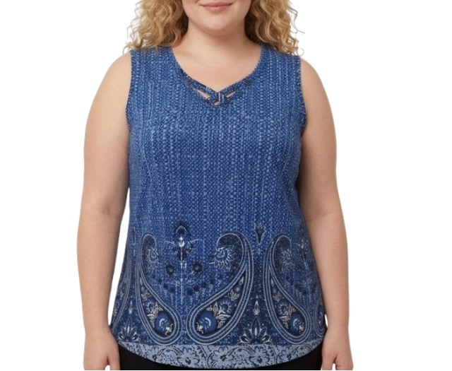 Blusa Sobmedida Adulto Extra Grande Feminina Regata Liganete Estampada
