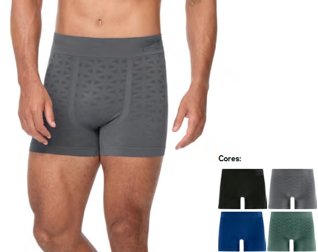 Cueca-boxer Zeerucci Adulto Poliamida S/costura
