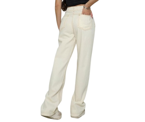 Calça Gilas Juvenil Feminina Jeans Wide Leg