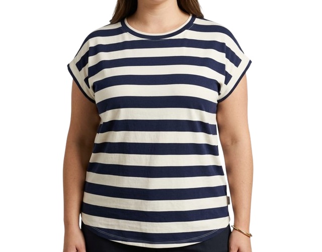Blusa Sobmedida Adulto Extra Grande Feminina Manga Japonesa Viscolycra Listrada