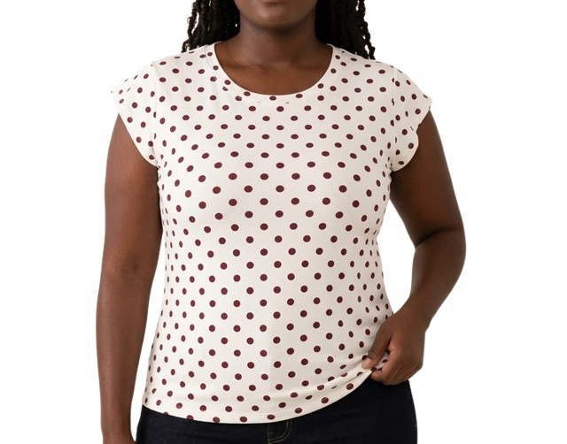 Blusa Sobmedida Adulto Extra Grande Feminina Manga Japonesa Viscolycra Poá