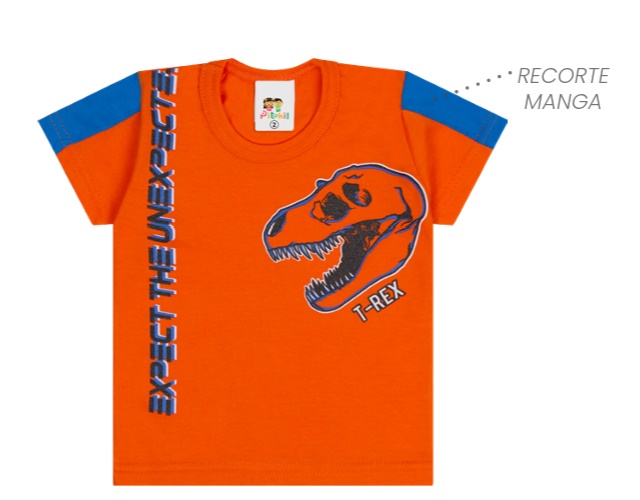 Camiseta Pituki Primeiros Passos Masculina Manga Curta Malha