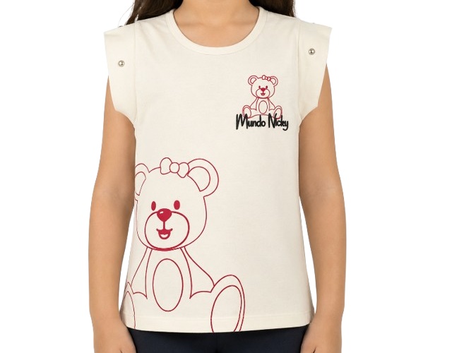 Blusa Mundonicky Infantil Feminina Manga Japonesa Malha