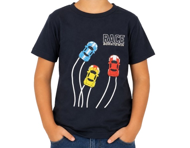 Camiseta Mundonicky Infantil Masculina Manga Curta Malha