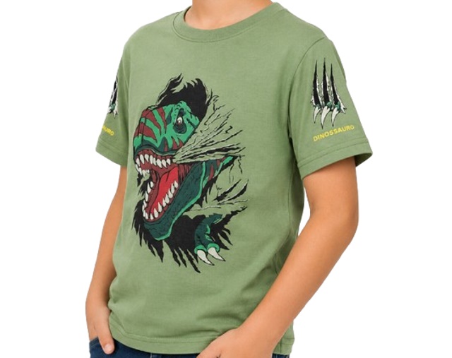 Camiseta Mundonicky Infantil Masculina Manga Curta Malha