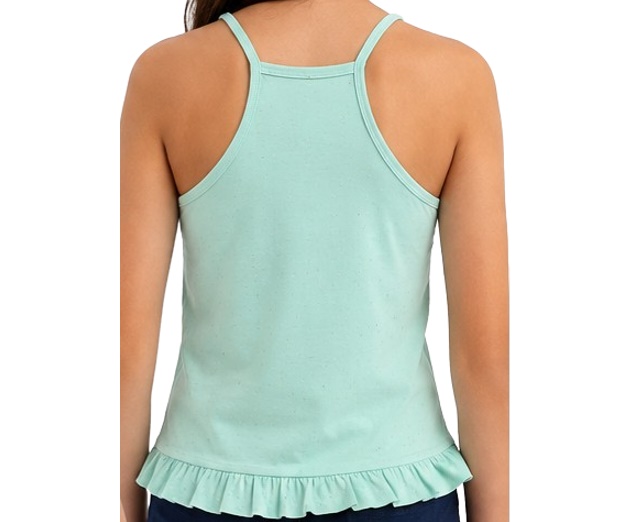 Blusa Nanny Juvenil Feminina Alça Malha Costas Nadador