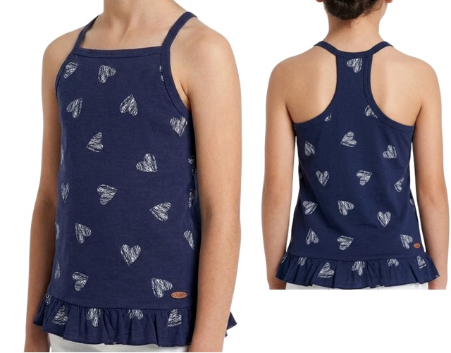Blusa Nanny Infantil Feminina Alça Malha Costas Nadador