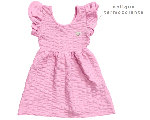Vestido Pegalegal Primeiros Passos Manga Anarruga
