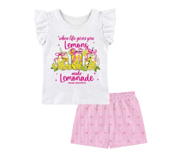 Conjunto Pegalegal Infantil Feminino Manga Japonesa Malha Short