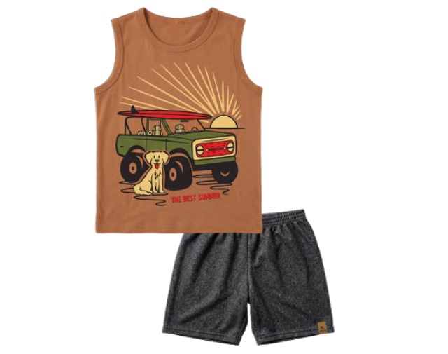 Conjunto Pegalegal Infantil Masculino Regata Malha