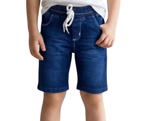 Bermuda Perbol Infantil Masculina Jeans Lycra