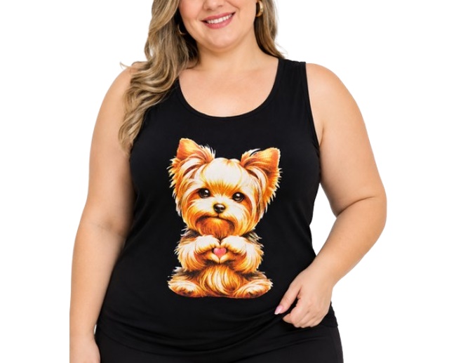 Blusa Armando Adulto Extra Grande Feminina Regata Viscolycra
