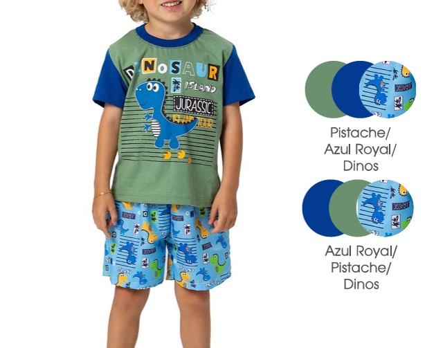 Conjunto Trin Primeiros Passos Masculino Manga Curta Malha