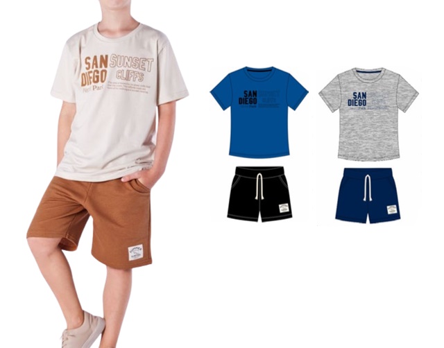 Conjunto Nk Juvenil Masculino Manga Curta Malha