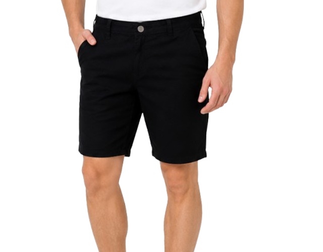Bermuda Haas Adulto Masculina Sarja Black Lycra