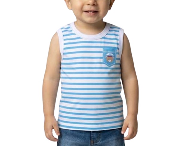 Regata Pimentinha Bebe Masculina Machão Malha