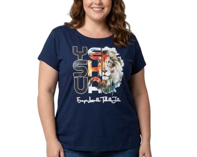 Blusa Armando Adulto Extra Grande Feminina Manga Curta Viscolycra