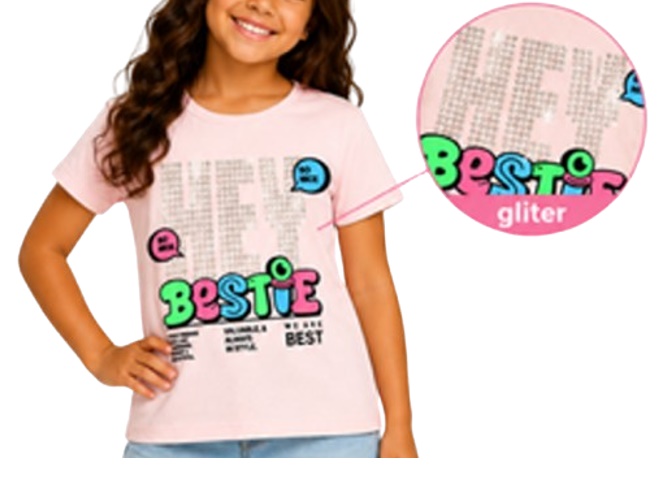 Blusa Lookinhos Juvenil Feminina Manga Curta Cotton