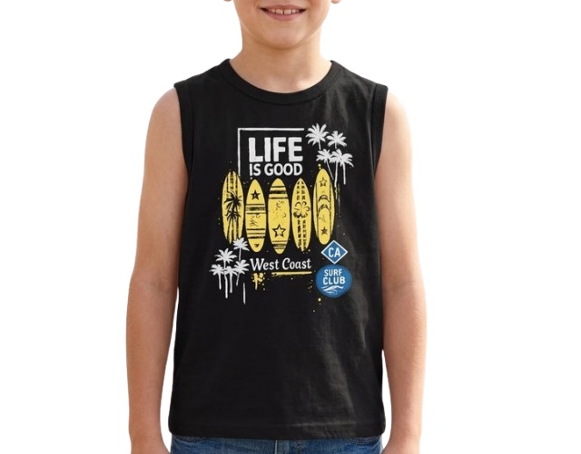 Regata Lookinhos Infantil Masculina Machão Malha