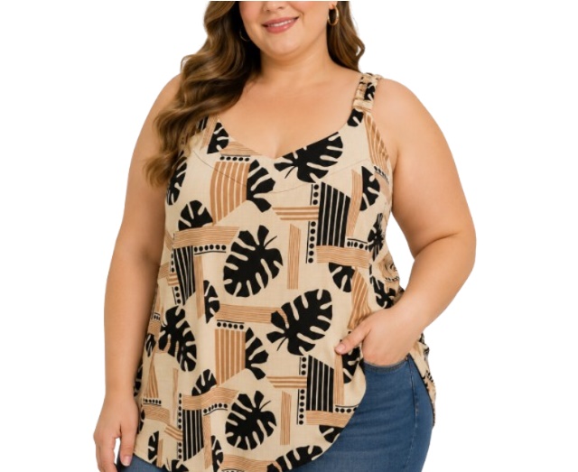 Blusa Vestbem Adulto Extra Grande Feminina Regata Liganete Estampada