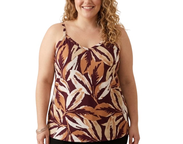 Blusa Ita Adulto Extra Grande Feminina Alça Liganete Estampada