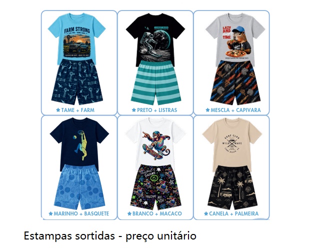 Conjunto Kappes Juvenil Masculino Manga Curta Malha