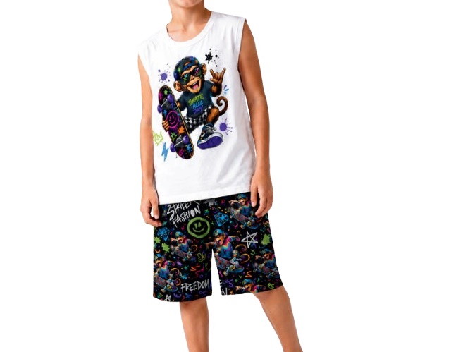 Conjunto Kappes Juvenil Masculino Regata Machão Malha