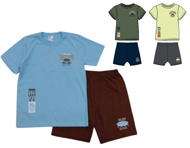Conjunto Catolele Juvenil Masculino Manga Curta Malha
