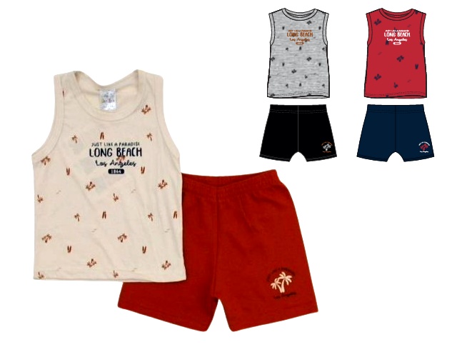Conjunto Catolele Primeiros Passos Masculino Regata Malha