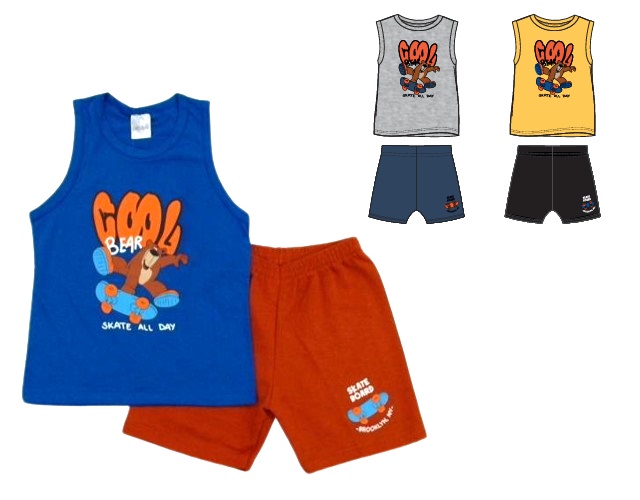 Conjunto Catolele Infantil Masculino Regata Malha