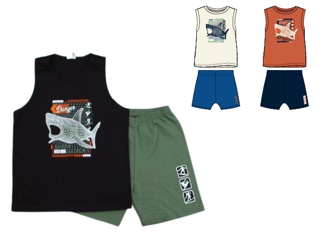 Conjunto Catolele Juvenil Masculino Regata Malha