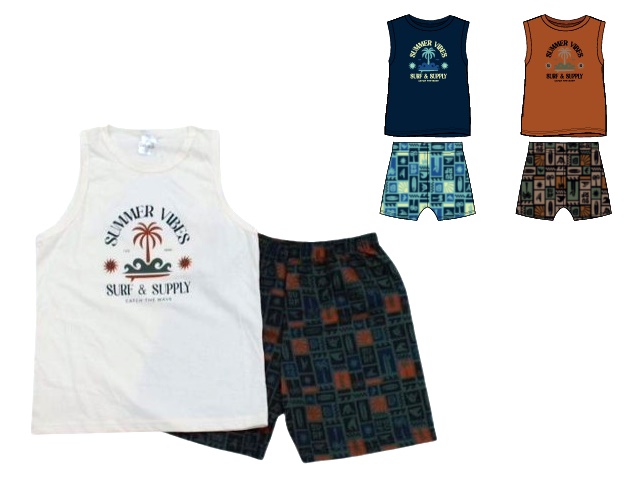 Conjunto Catolele Juvenil Masculino Regata Malha