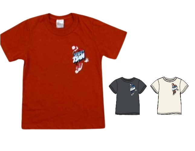 Camiseta Catolele Infantil Masculina Manga Curta Malha