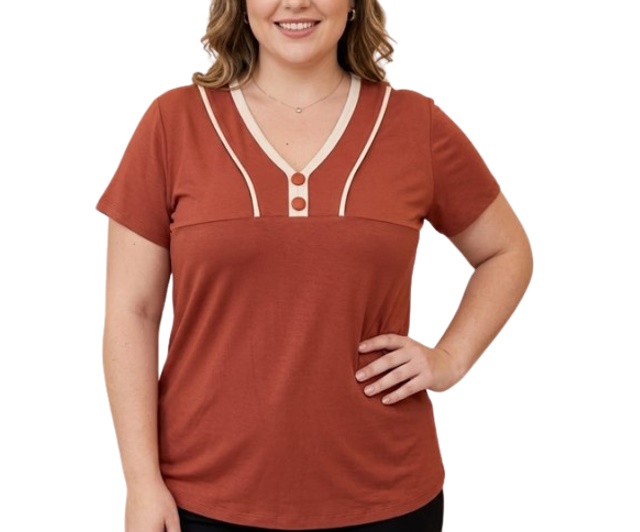 Blusa Armando Adulto Extra Grande Feminina Manga Curta Viscolycra