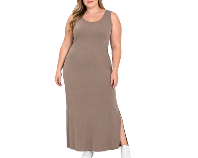 Vestido Kaprice Adulto Extra Grande Regata Viscolycra Longo
