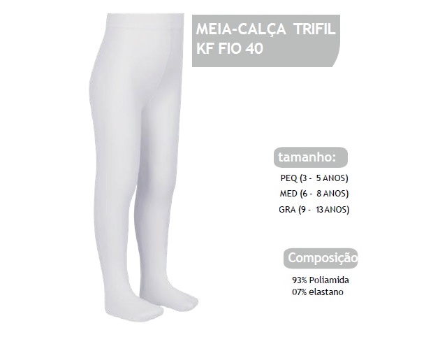 Meia-calça Trifil Infantil Fio40 Branca